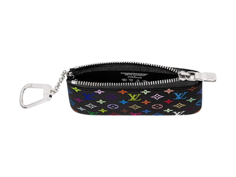 Louis Vuitton x Takashi Murakami Key Pouch Black Multicolored