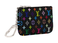 Louis Vuitton x Takashi Murakami Key Pouch Black Multicolored