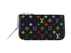 Louis Vuitton x Takashi Murakami Key Pouch Black Multicolored