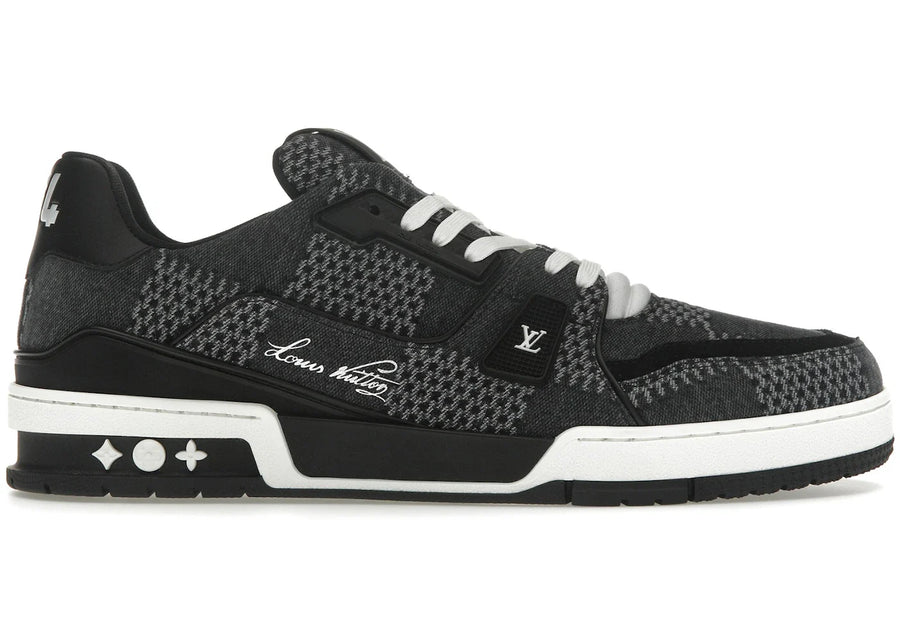 Louis Vuitton Lv Trainer Black Damier 3D Denim