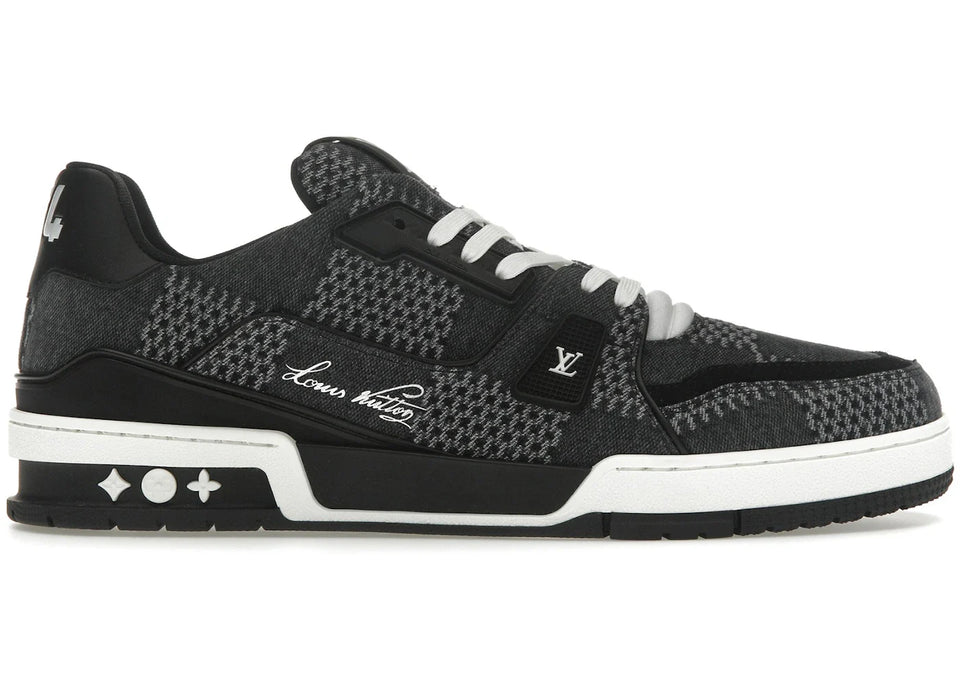 Louis Vuitton Lv Trainer Black Damier 3D Denim
