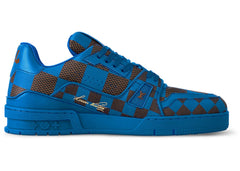 Louis Vuitton Lv Trainer Sneaker Damier Pop Blue