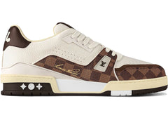 Louis Vuitton Lv Trainer White Moka Brown