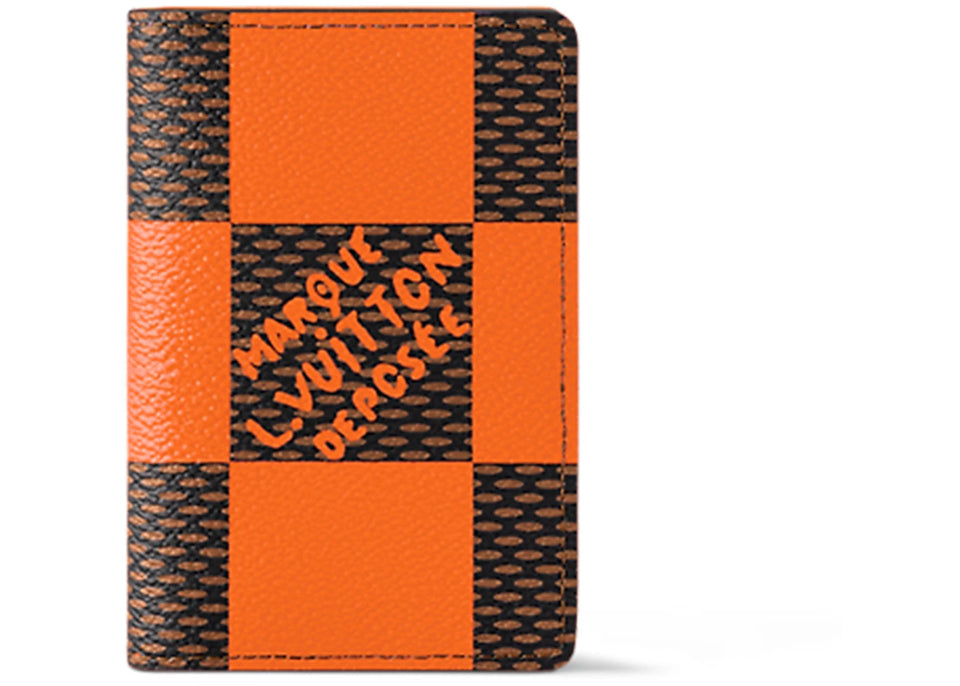 Louis Vuitton Pocket Organizer Damier Pop Orange