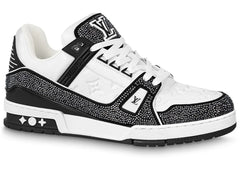 Louis Vuitton Trainer Black White Swarovski