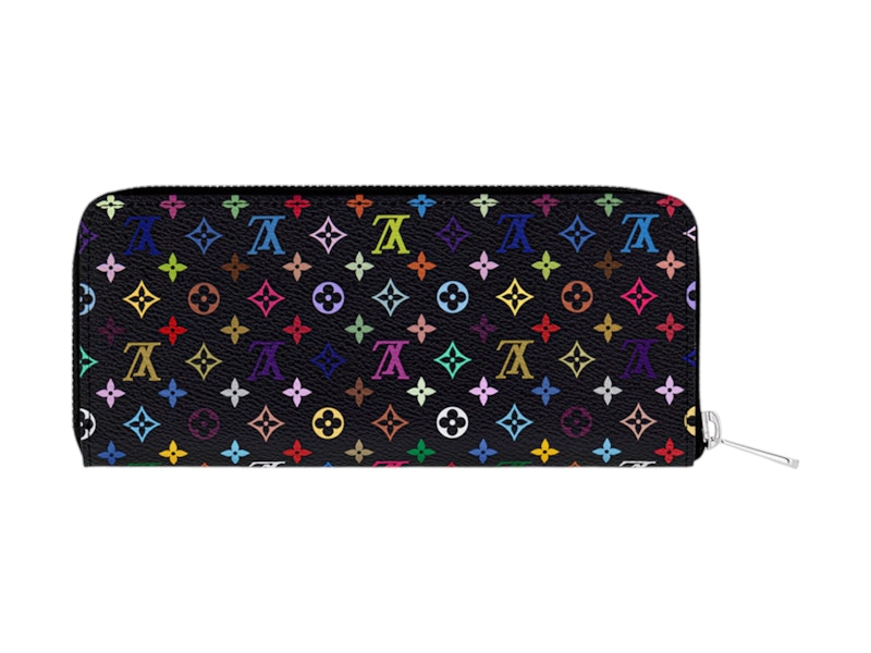 Louis Vuitton x Takashi Murakami Clemence Wallet Black Multicolored