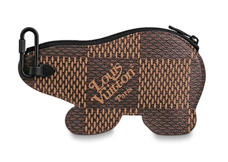 Louis Vuitton x Nigo Bear Coin Card Holder Damier Ebene Giant Brown