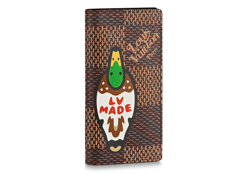 Louis Vuitton x Nigo Brazza Wallet Damier Ebene Giant Brown