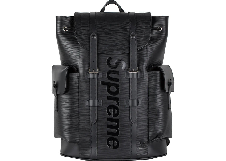 Louis Vuitton x Supreme Christopher Backpack Epi Pm Black