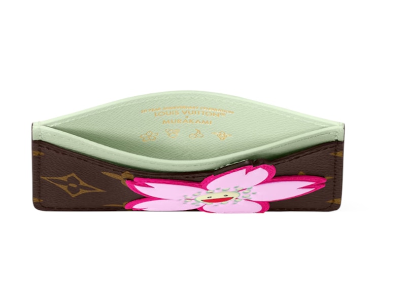 Louis Vuitton x Takashi Murakami Card Holder Sakura Brown