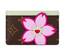 Louis Vuitton x Takashi Murakami Card Holder Sakura Brown