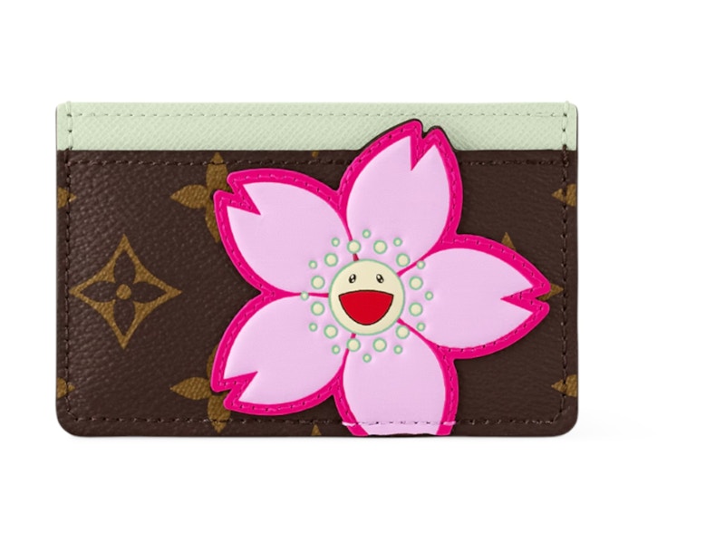 Louis Vuitton x Takashi Murakami Card Holder Sakura Brown