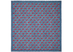 Louis Vuitton x Takashi Murakami Denim Cherry Shawl Blue Denim