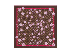 Louis Vuitton x Takashi Murakami Monogram Cherry Blossom Square 70 Sakura Brown