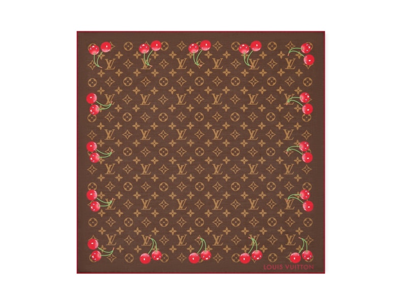 Louis Vuitton x Takashi Murakami Monogram Cherry Square 55 Brown