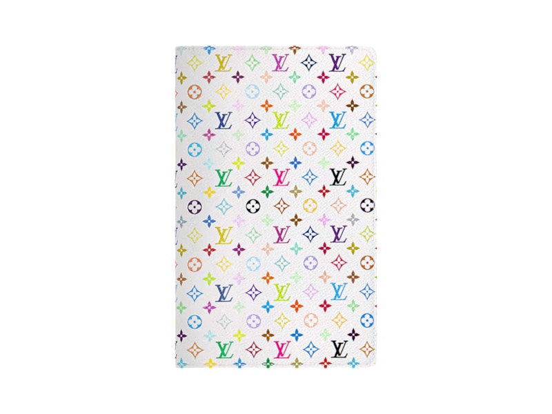 Louis Vuitton x Takashi Murakami Monogram Multicolor Emily Notebook Cover MM White Multicolored