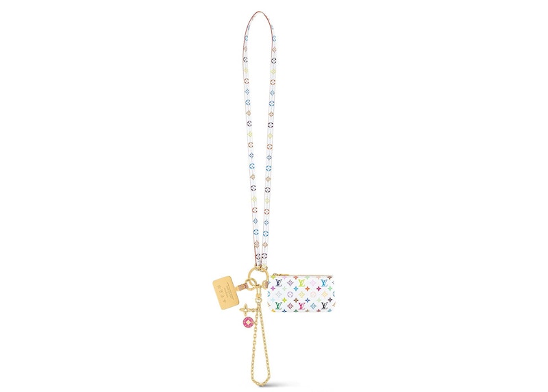 Louis Vuitton x Takashi Murakami Phone Holder White Multicolored