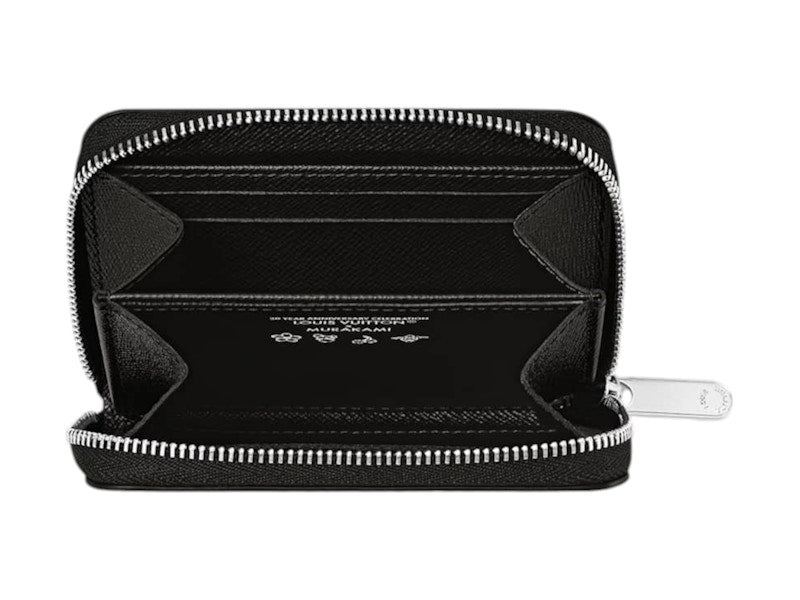 Louis Vuitton x Takashi Murakami Zippy Coin Purse Black Multicolored