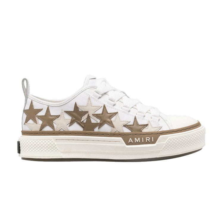 Amiri Stars Court Low White Brown