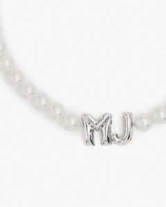 Marc Jacobs Marc Jacobs The Marc Jacobs Balloon Pearl Necklace White/Silver White/silver
