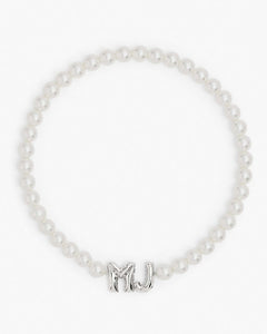 Marc Jacobs Marc Jacobs The Marc Jacobs Balloon Pearl Necklace White/Silver White/silver