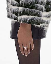 Marc Jacobs Marc Jacobs J Marc Zipper Ring Silver Silver