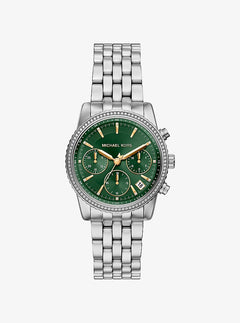 Michael Kors Bryant Pav Silver-Tone Watch