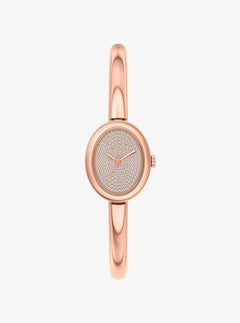 Michael Kors Petite Maude Rose Gold-Tone Bangle Watch