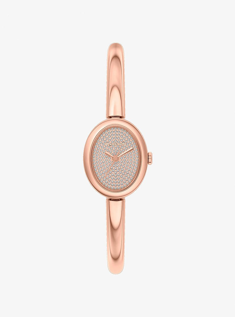 Michael Kors Petite Maude Rose Gold-Tone Bangle Watch