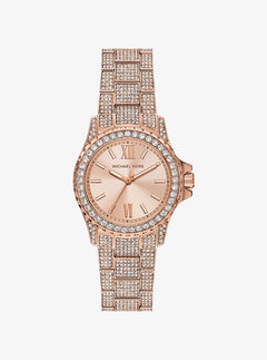 Michael Kors Mini Everest Pav Rose Gold-Tone Watch