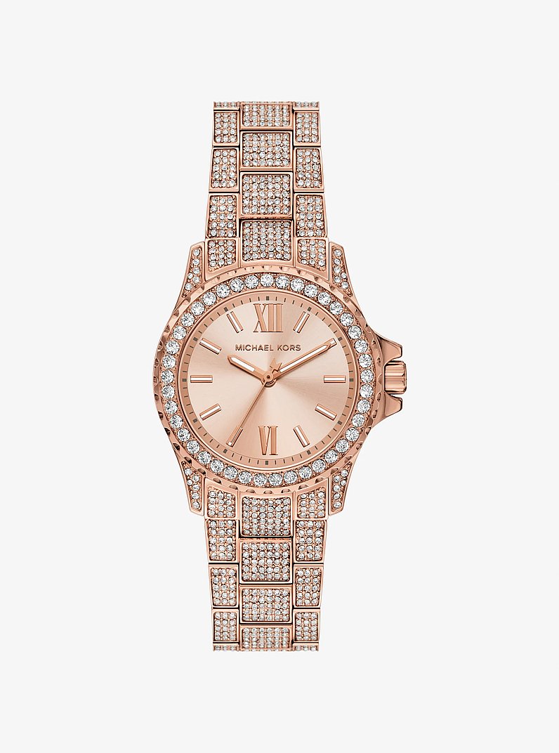 Michael Kors Mini Everest Pav Rose Gold-Tone Watch