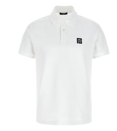 Embroidered Logo Polo White