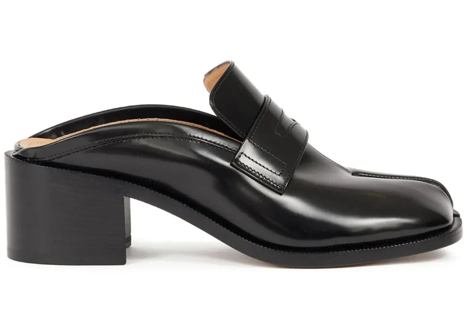 Maison Margiela H55 Tabi City Loafer Mule Black Womens