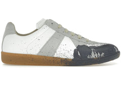 Maison Margiela Paint Replica German Army Trainer Gat White Pewter