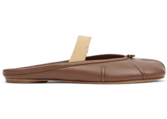 Maison Margiela Tabi Elastic Band Mule Warm Coffee Nude Womens