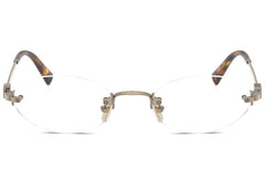 Miu Miu Frameless Optical Glasses Silver/Clear (0MU 53WV 1BC1O1)