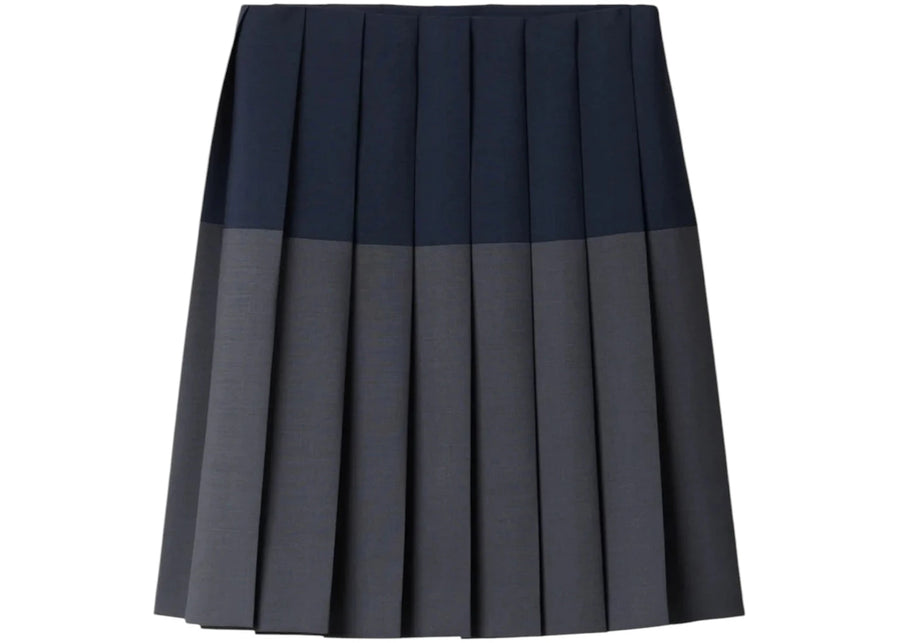 Miu Miu Kid Mohair Skirt Hematite/Navy