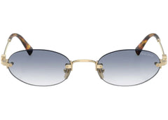 Miu Miu Logo Sunglasses Indigo (0MU A54S ZVN80O)