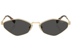 Miu Miu Logo Sunglasses Pale Gold 0Mu 56Zs Zvn5S0