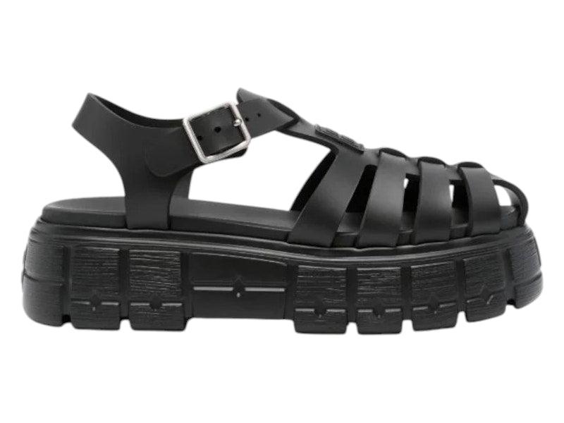 Miu Miu Soft Cage Sandal Nero (Women's)