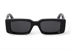OFF-WHITE Arthur Rectangle Sunglasses Black/Dark Grey (OERI127S24PLA0011007-FR)