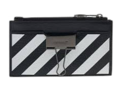 OFF-WHITE Binder Zipped Card Case Black