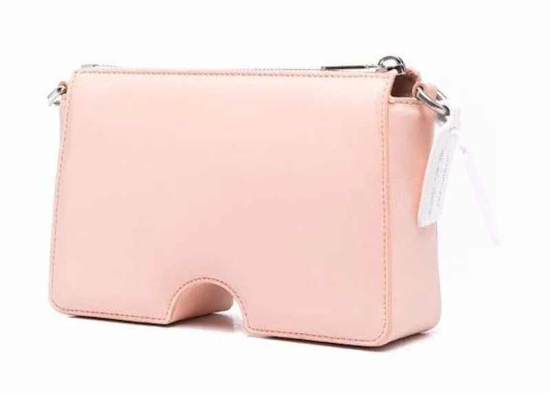 Off-White Burrow Leather Shoulder Bag Pink