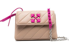 Off-White Jackhammer 17 Crossbody Bag Sand Beige/Pink