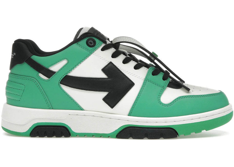 OFF-WHITE Out Of Office OOO Low Tops Green Black