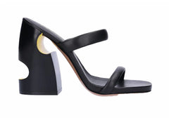 Off-White Pop Bulky Nappa Mule Black Womens
