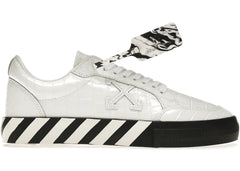 Off-White Vulc Low Croco Leather White Black