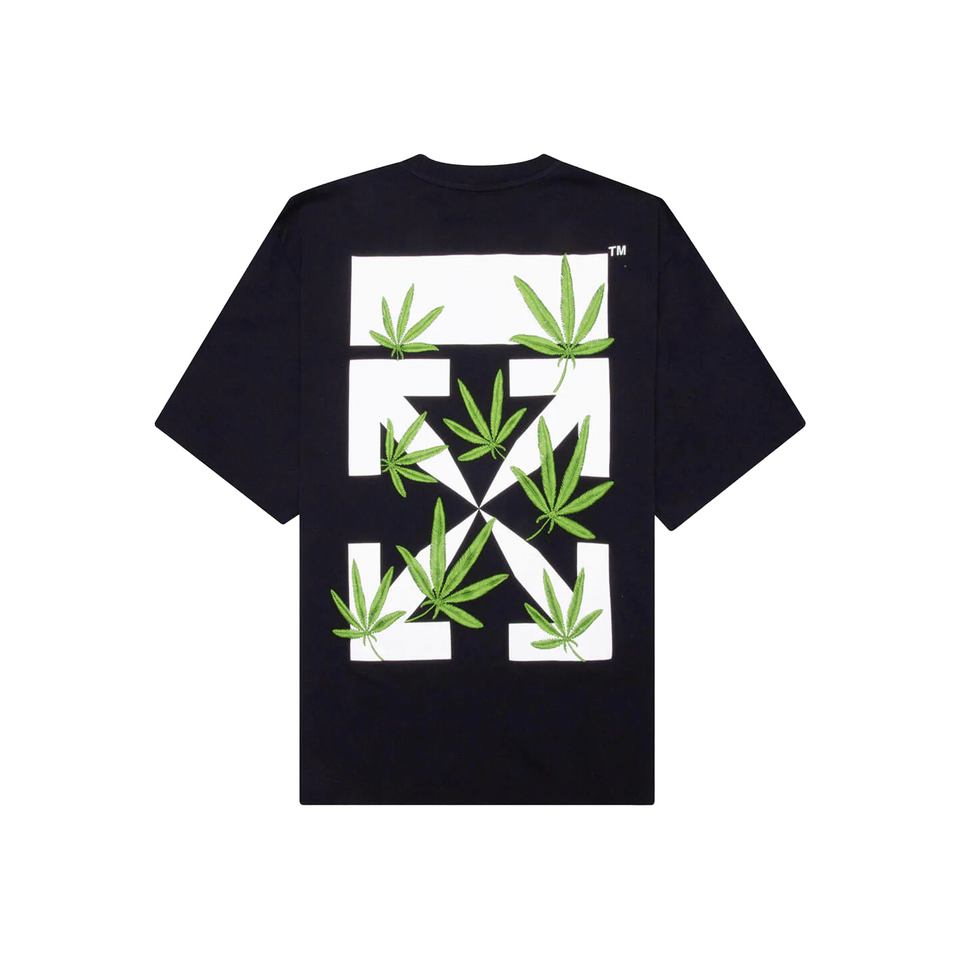 OFF-WHITE Weed Arrows Oversized Skate S/S Tee Black/Green (SS22)