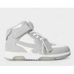 OFF WHITE Men's Out Of Office High Top Retro Sneakers 'White/Grey'