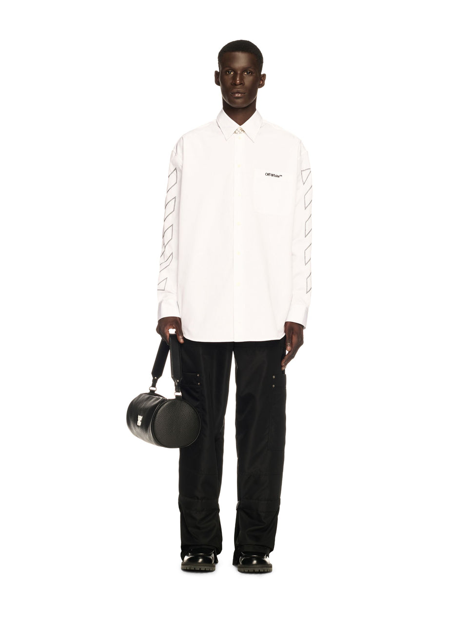 Off White Diag Outl Popl Over Shirt